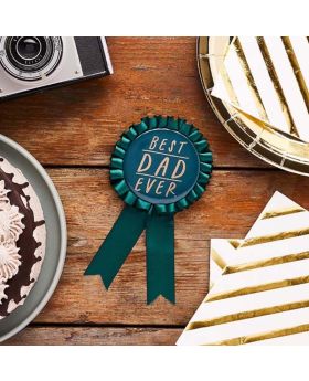 Best Dad Ever Ribbon Badge