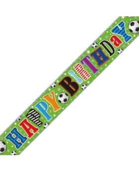 Soccer Birthday Foil Banner 2.5m