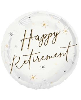 Gold Happy Retirement Foil Balloon 18"
