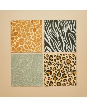 Animal Print Lunch Napkins, pk16