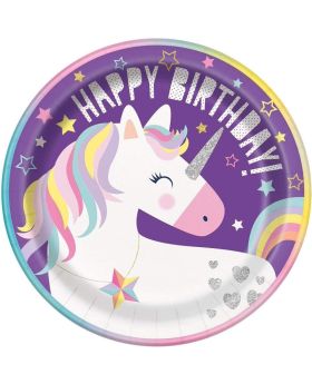 Unicorn Birthday Party Dinner Plates