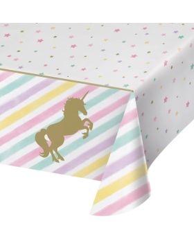 Unicorn Sparkle Plastic Tablecover 