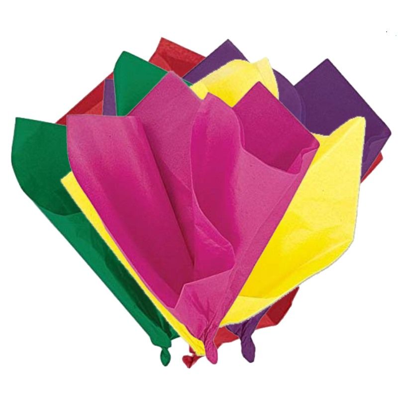 Brightly Coloured Assorted Tissue Paper Sheets