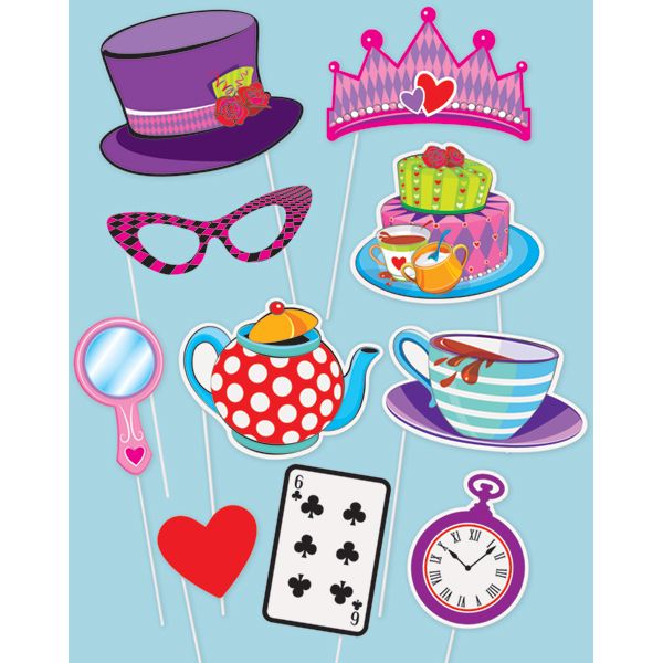 Tea party shop photo booth props