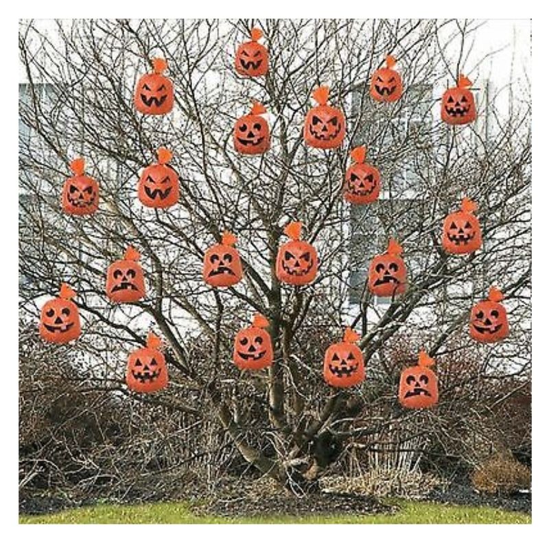 Pumpkin Hanging Leaf Bags, pk20
