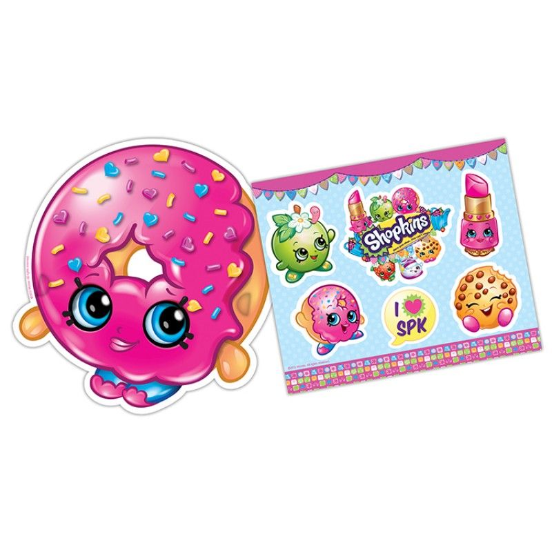 Shopkins Party Pack Stickers 6 Sheets