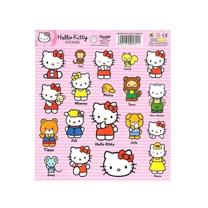 60pcs Hello Kitty Cute Sanrio Stickers Kuromi My Melody Cinnamoroll Cartoon  Anime Sticker Toy Decal Laptop Scrapbook Phone Gift