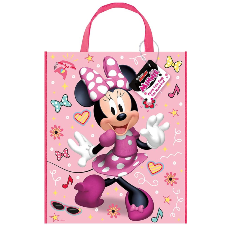 Loungefly Disney Minnie Mouse Pink Polka Dot Bow Strap Crossbody Bag AS-IS