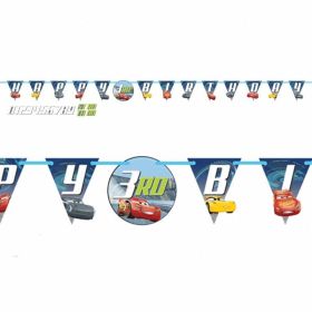 Cars 3 Add an Age Birthday Banner