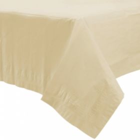 Vanilla Crème Paper Tablecover 137cm x 274cm