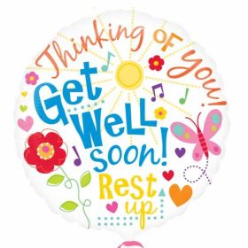 Get Well Messages Foil Balloon