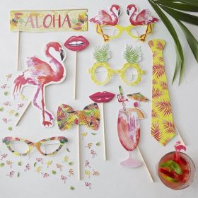 Summer Party Photo Booth Props Flamingo Fun