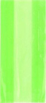 Lime Green Cello Party Bags 30pk