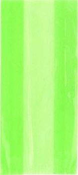 Lime Green Cello Party Bags 30pk