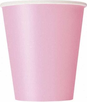  Lovely Pink Paper Party Cups, 8pk
