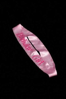 Flashing Sash Pink with Birthday Girl Logo