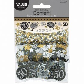 Gold Sparkling Celebration 50th Confetti 34g