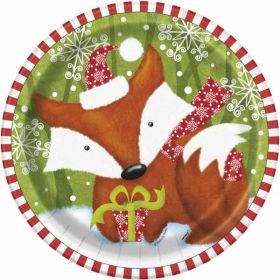 Woodland Christmas Plates