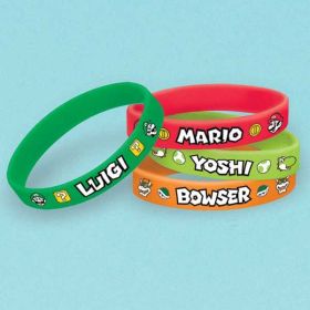 Super Mario Rubber Bracelets pk6