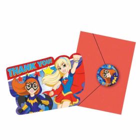 DC Super Hero Girls Thankyou Cards pk8