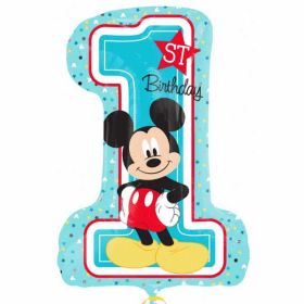 Mickey Mouse 1st Birthday SuperShape Foil Balloon