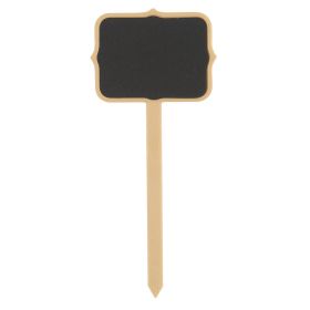 Chalkboard Food Sign Picks with chalk, pk4