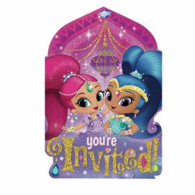 Shimmer & Shine Postcard Invitations pk8