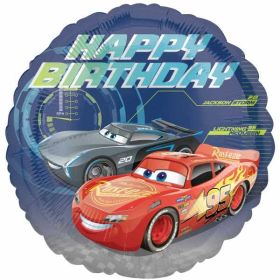 Cars 3 Happy Birthday Foil Balloon 18"