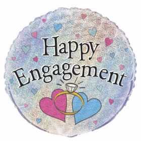 Happy Engagement Prismatic Balloon