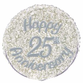 25th Anniversary Prismatic Foil Balloon