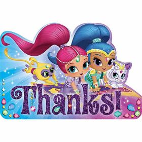 Shimmer & Shine Thank You Cards pk8