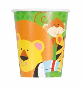 Animal Jungle Cups pk8