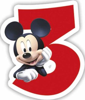 Mickey Mouse Party Candle No.3