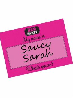 Hen Party Name Tags pk16