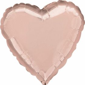 Rose Gold Heart Foil Balloon 18"