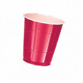 Apple Red Plastic Party Cups 20pk