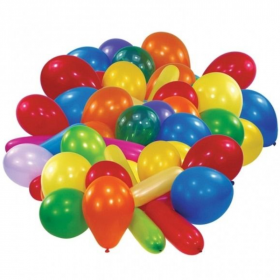 50 Assorted Latex Balloons,