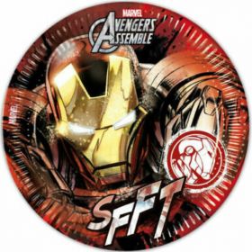 Avengers Ironman Plates 23cm, pk8