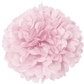 Lovely Pink Paper Puff Ball Party Decoration 40cm