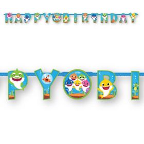 Baby Shark Party Letter Banner