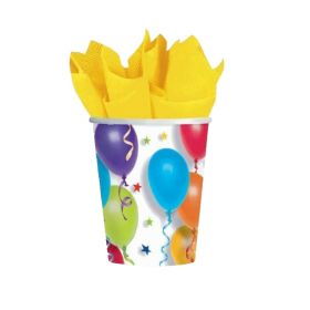 8 Balloons & Stars Party Cups