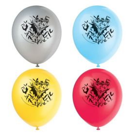 Batman Party Latex Balloons 12", pk8