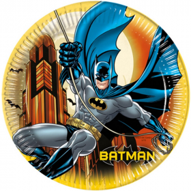 Batman Dark Hero Plates 22cm, pk8