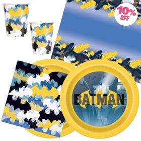 Batman Party Tableware Pack for 16