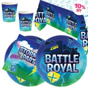 Battle Royal Party Tableware Pack for 16