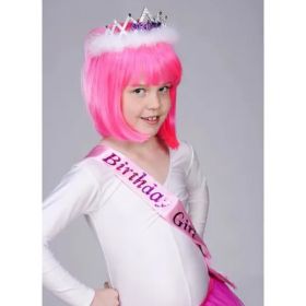 Pink Flashing Birthday Girl Sash