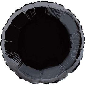 Black Round Foil Balloon