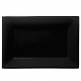 Black Plastic Serving Trays