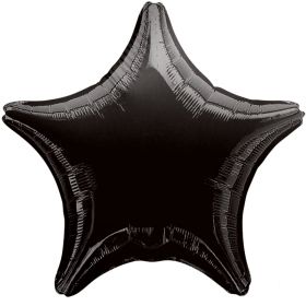 Black Star Foil Balloon 19"