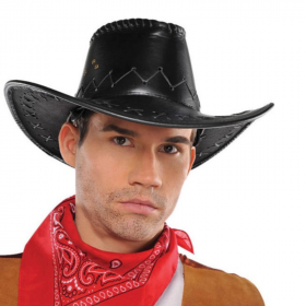 Western Cowboy Faux Leather Hat